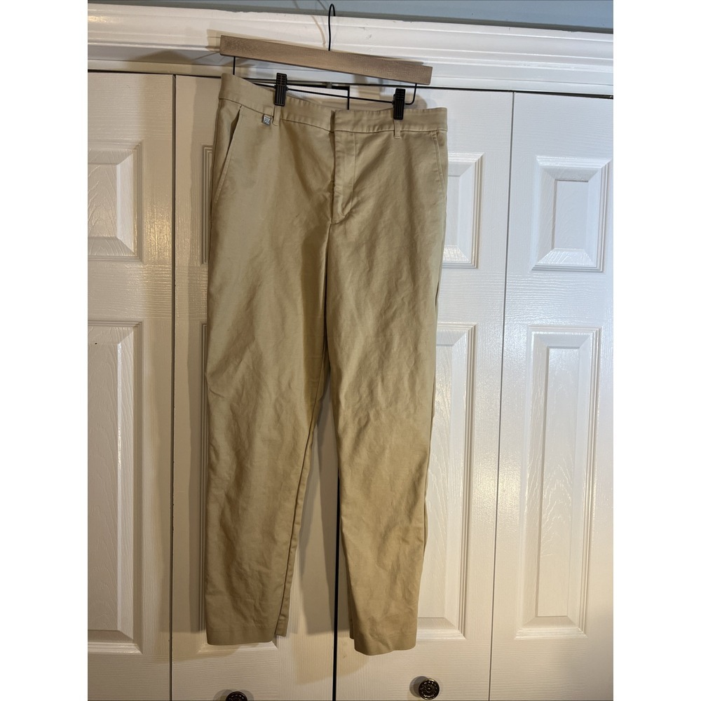 Lauren Ralph Lauren Women's Khaki Dress‎ Pants 10 Flat Front Stretch Business
